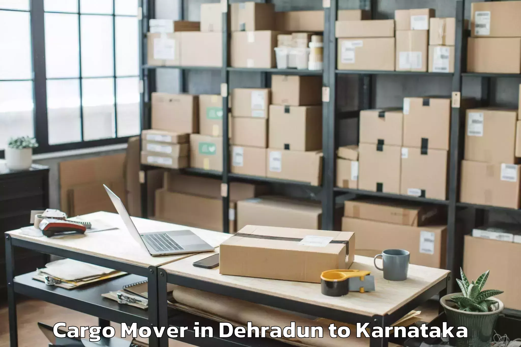 Affordable Dehradun to Krishnarajpete Cargo Mover